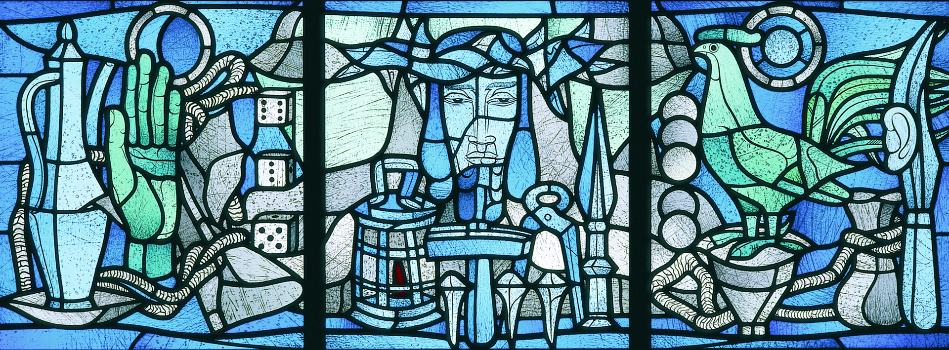 Passionsfenster der Christkönigkirche von Heinrich Campendonk